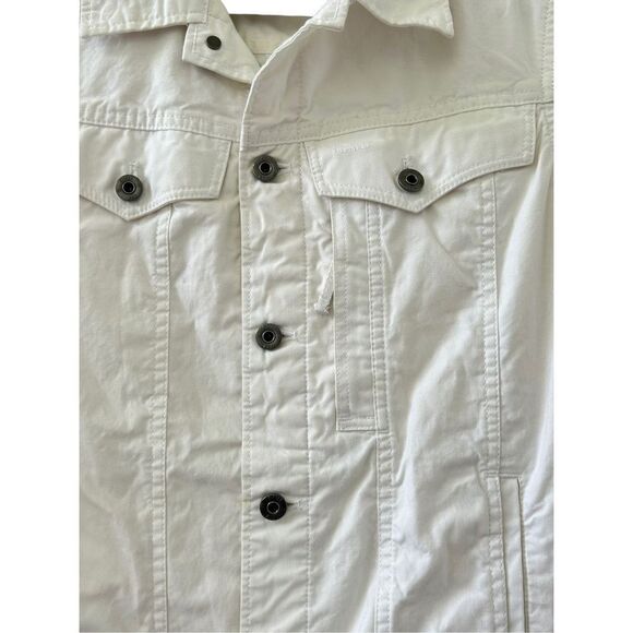 G-Star Raw Women’s White Button-Up Slim Fit Denim Jacket Size Medium - Picture 4 of 10
